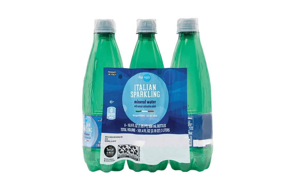 Aldi Sparkling Water can