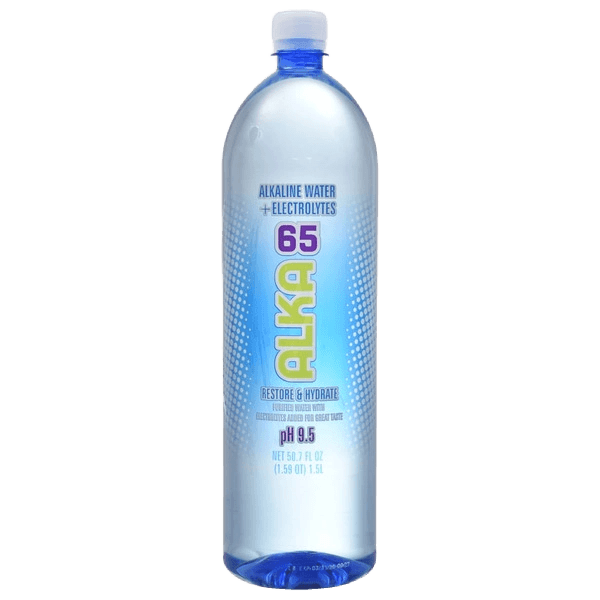 Alka65 Alkaline Water + Electrolytes plastic bottle