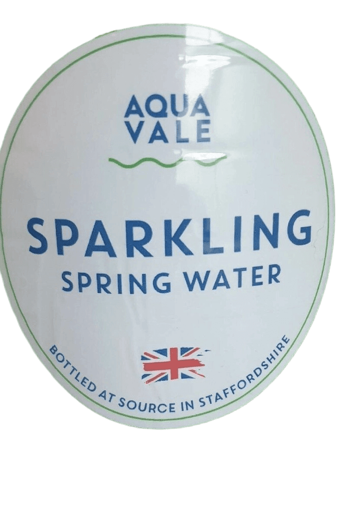 Aqua Vale Sparkling Spring Water plastic bottle