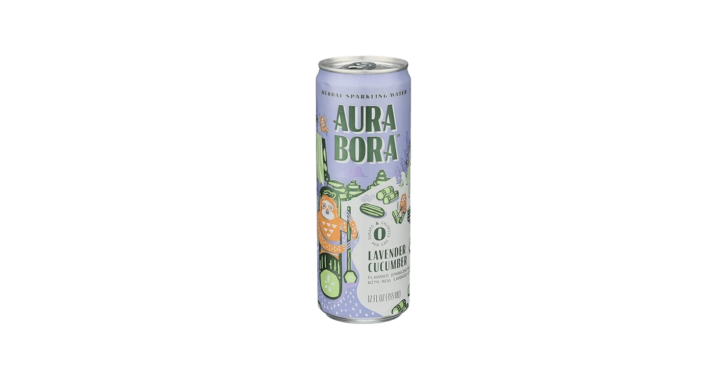 Aura Bora Herbal Sparkling Water - Lavender Cucumber
