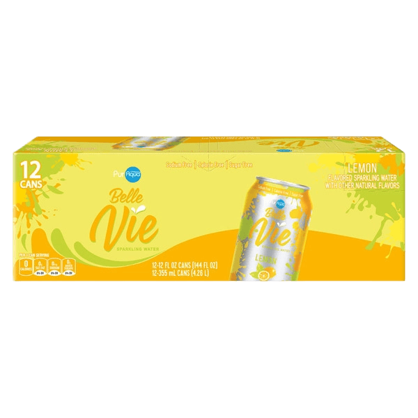 Belle Vie Sparkling Water Lemon can