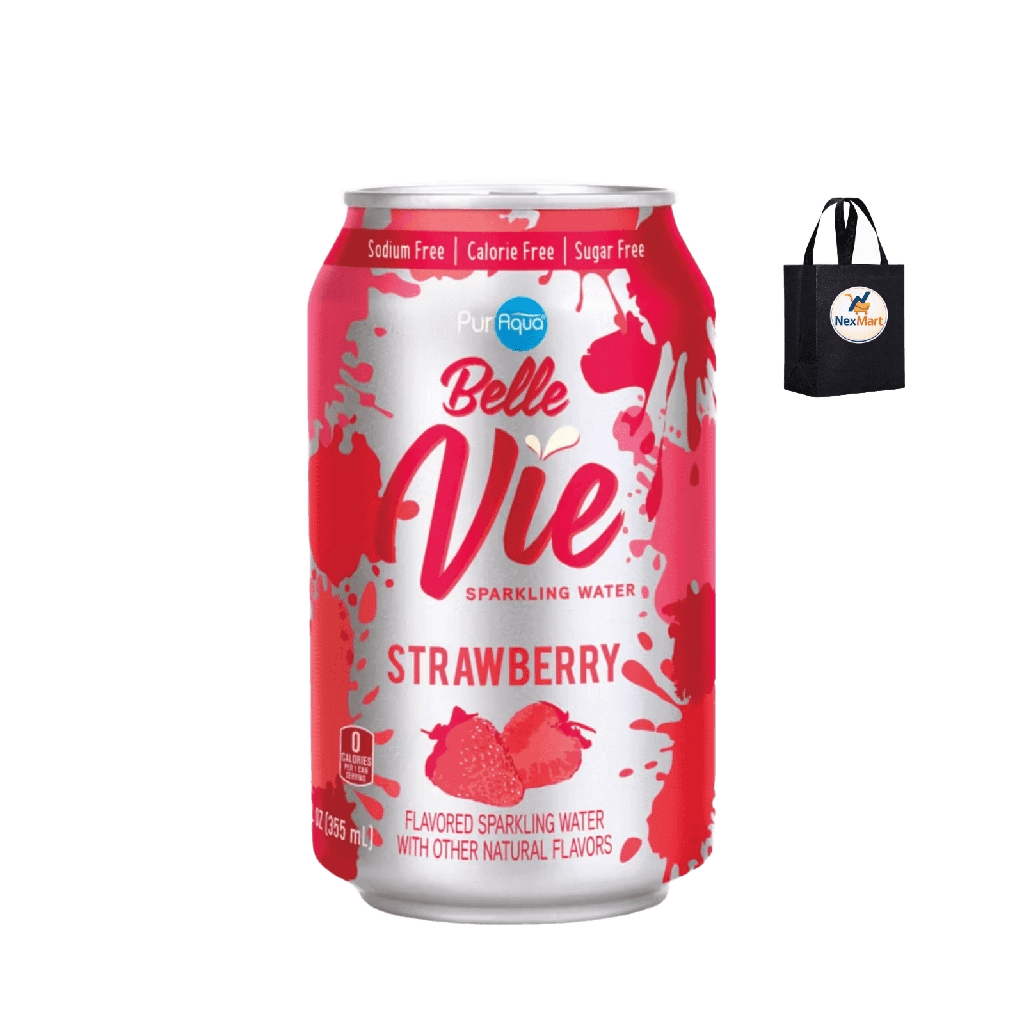Belle Vie Sparkling Water Strawberry can