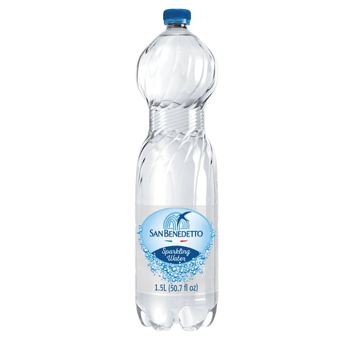 Benedictino Sparkling Water plastic bottle