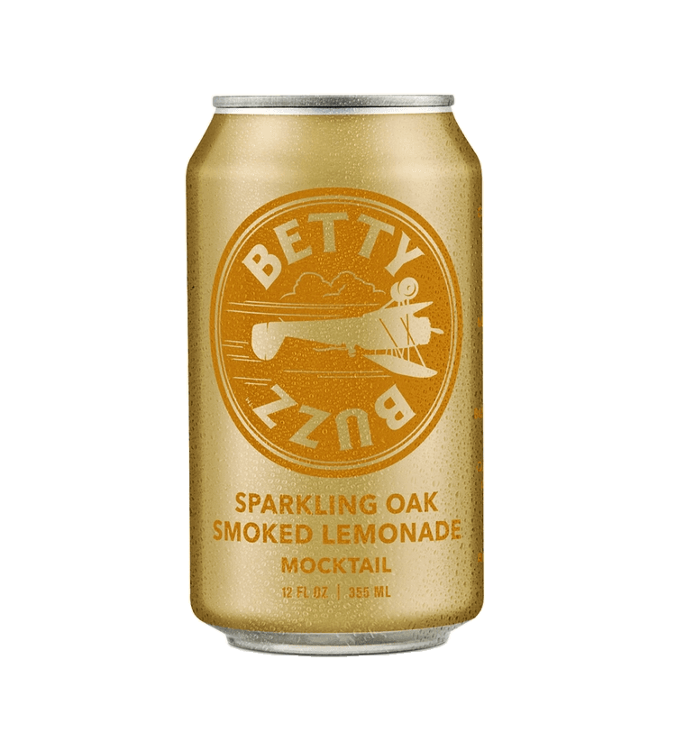Betty Buzz Sparkling Oak Smoked Lemonade Mocktail