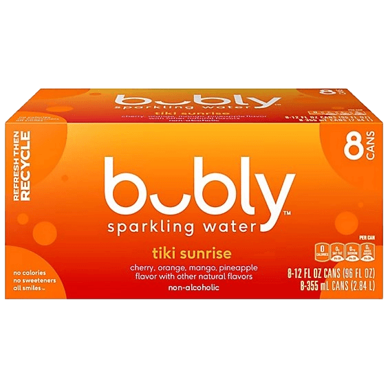 Bubly Sparkling Water Tiki Sunrise