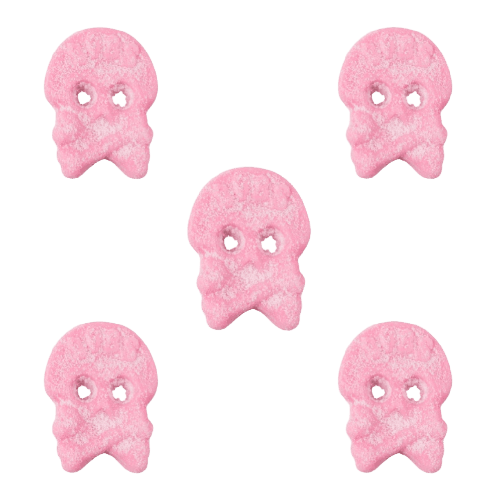 Bubs Cool Raspberry Skull