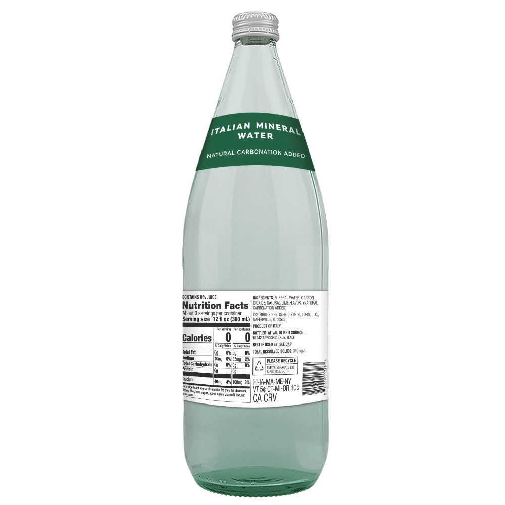 Cadia Sparkling Italian Mineral Water Lime