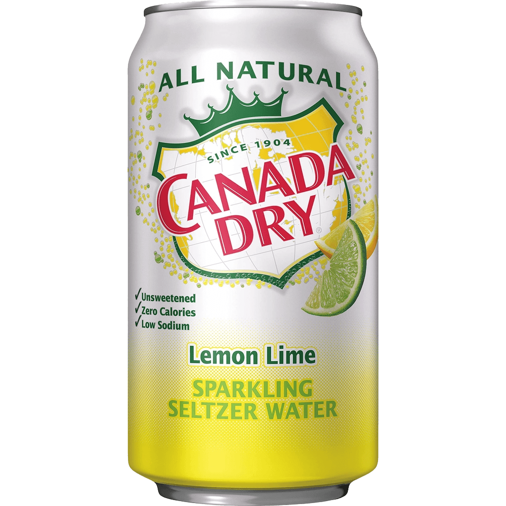 Canada dry sparkling seltzer water lemon lime