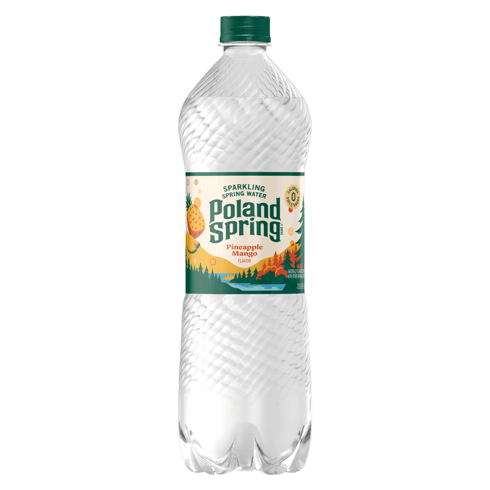 Carbonated sparkling spring water