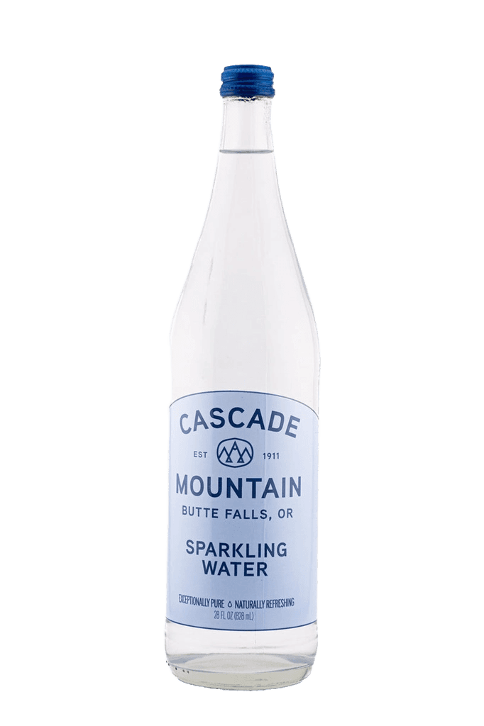 Cascade Mountain Butte Falls, OR Sparkling Water glass bottle
