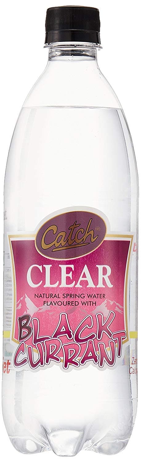 Catch Clear Diet Black Currant Carbonated Flavoured Water plastic bottle