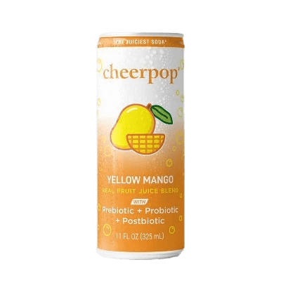 Cheerpop Sparkling Yellow Mango Juice can