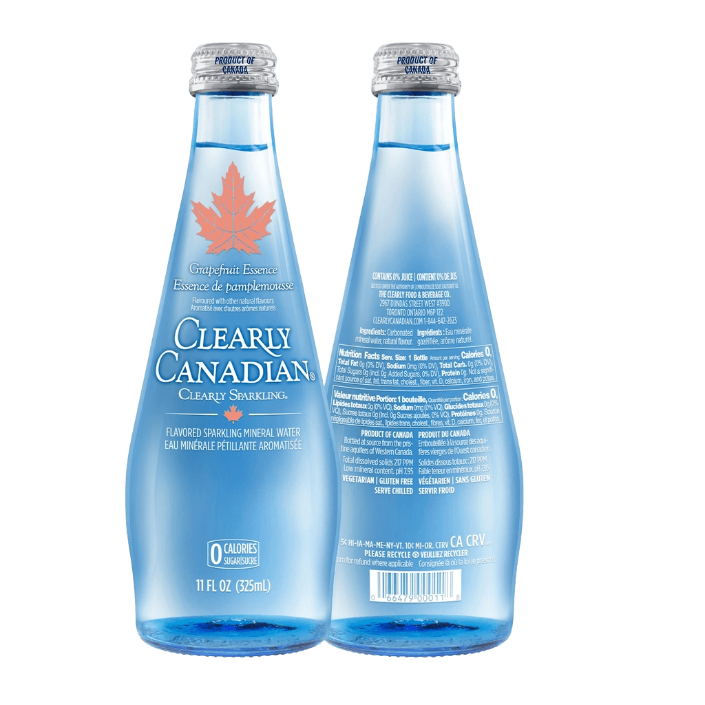 Clearly Canadian Grapefruit Essence Sparkling Mineral Water