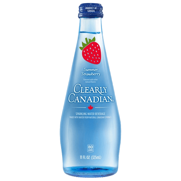 Clearly Canadian Sparkling water beverage - Summer Strawberry