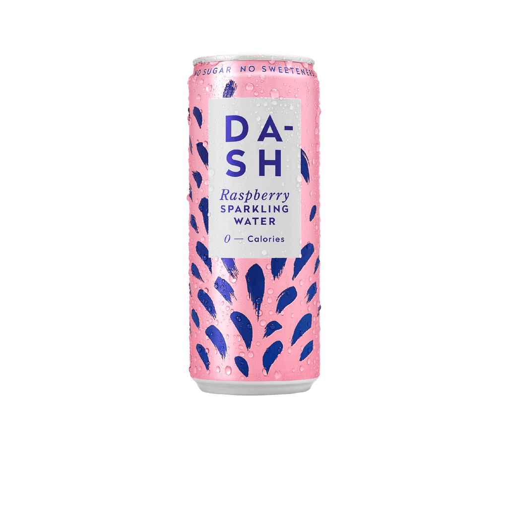 Dash Raspberry Sparkling Water can