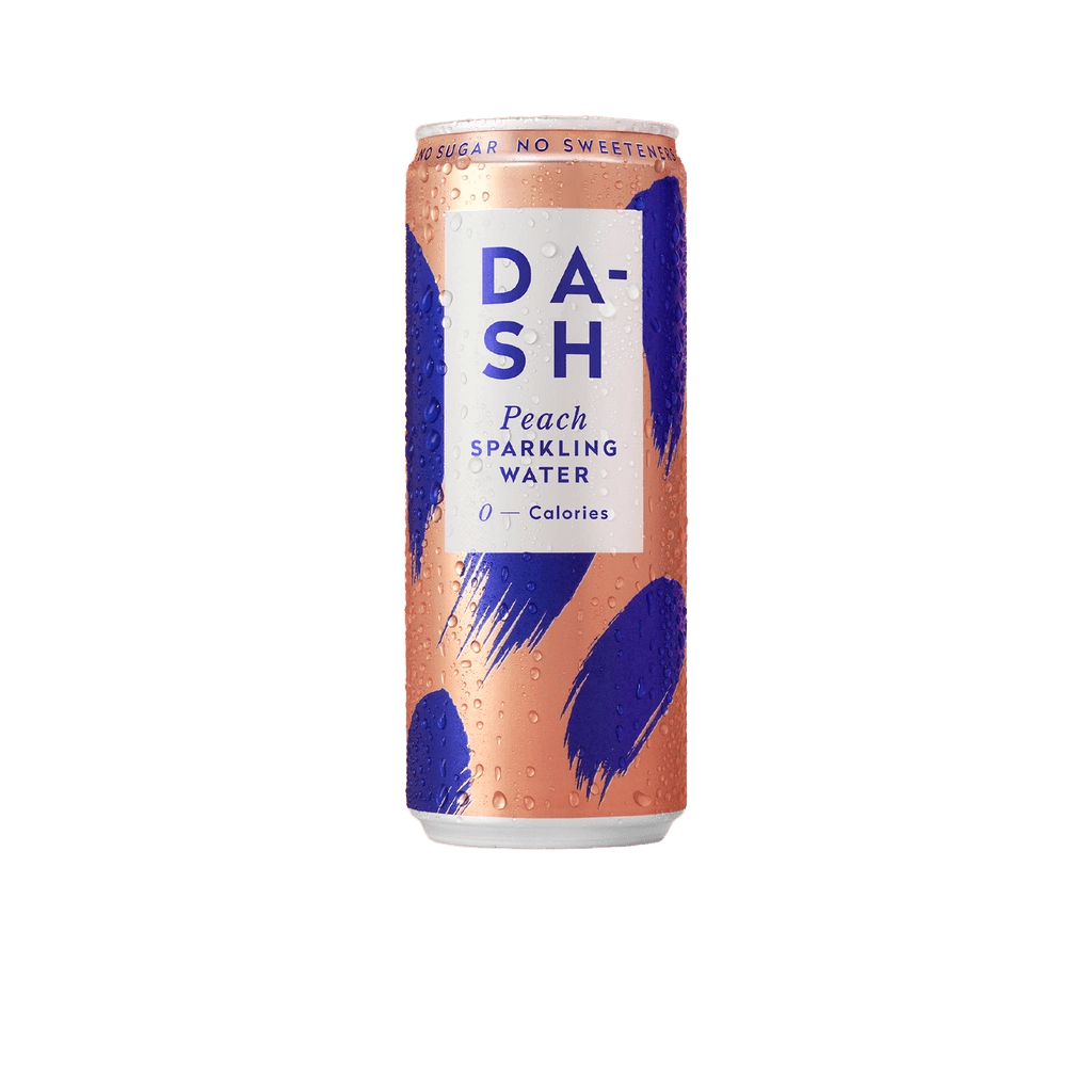 Dash Sparkling Water Peach can