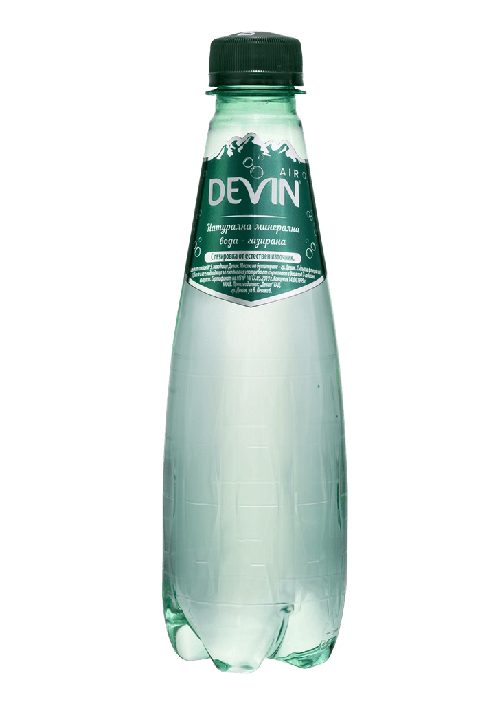 Devin Sparkling Water plastic bottle