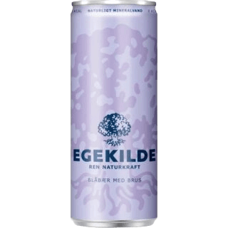 Egekilde Sparkling Water Blåbær med Brus can