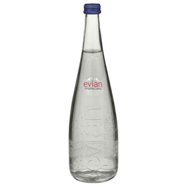 Evian Sparkling Carbonated Natural Spring Water