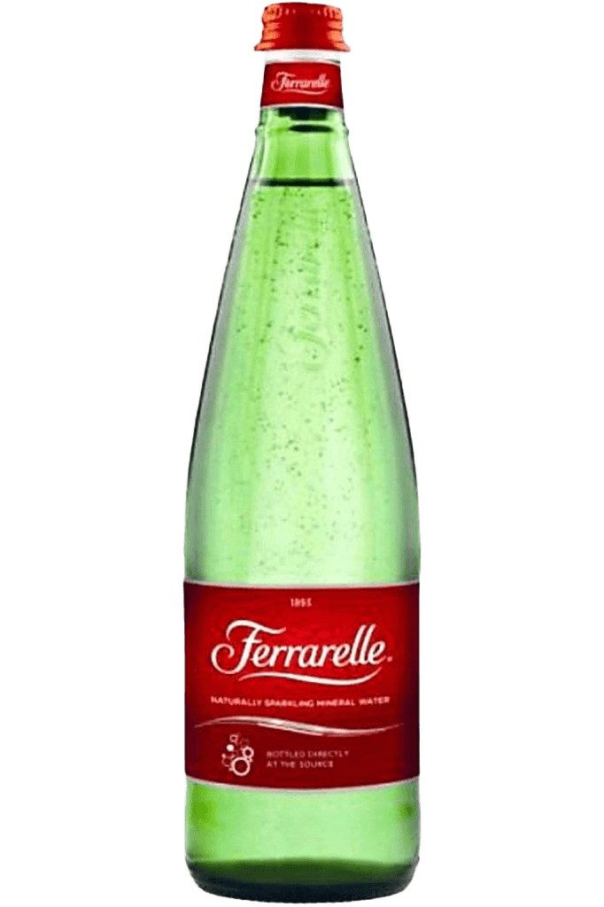 Ferrarelle Sparkling Natural Mineral Water glass bottle