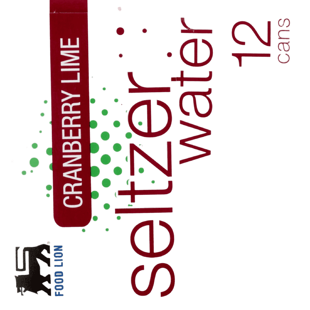 Food Lion Cranberry Lime Seltzer Water