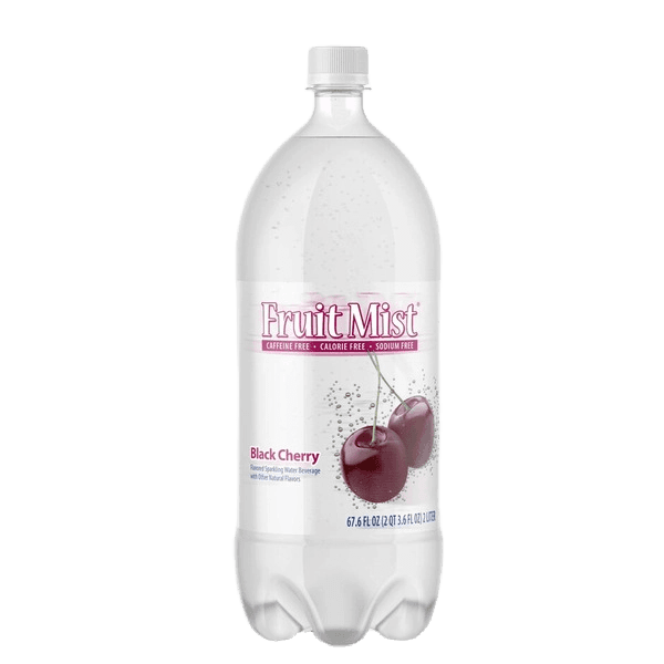 Fruit Mist Black Cherry Sparkling Water plastic bottle