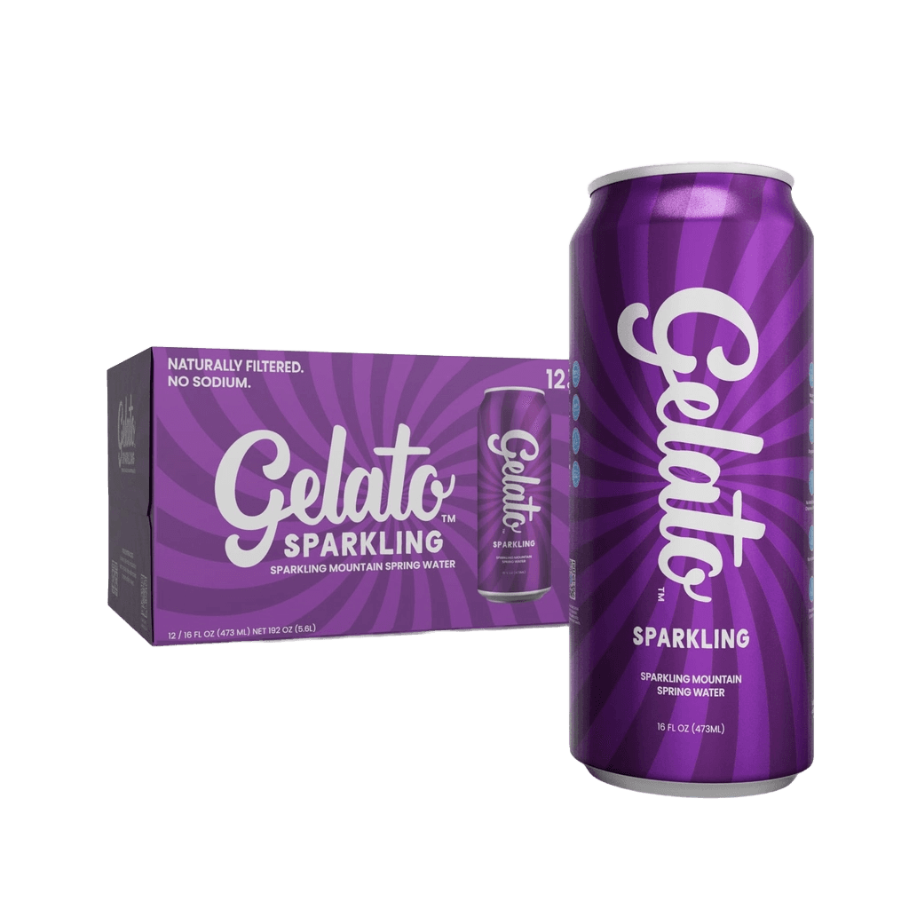 Gelato Sparkling Mountain Spring Water can
