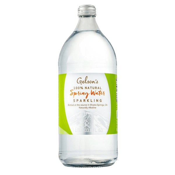 Gelson's 100% Natural Spring Water Sparkling plastic bottle
