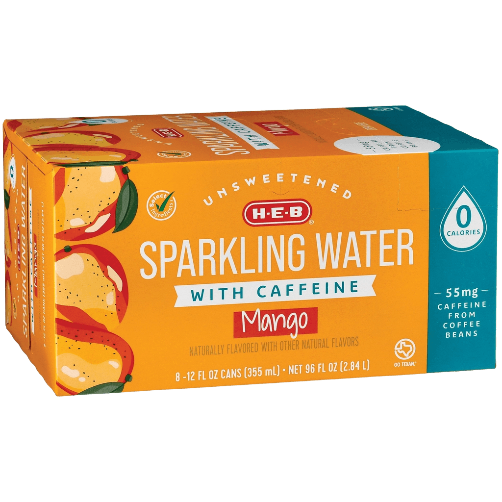 H-E-B Sparkling Water with Caffeine