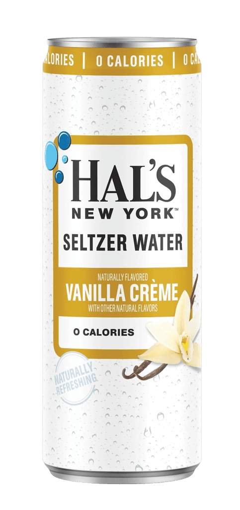 Hal's New York Seltzer Water Vanilla Crème plastic bottle