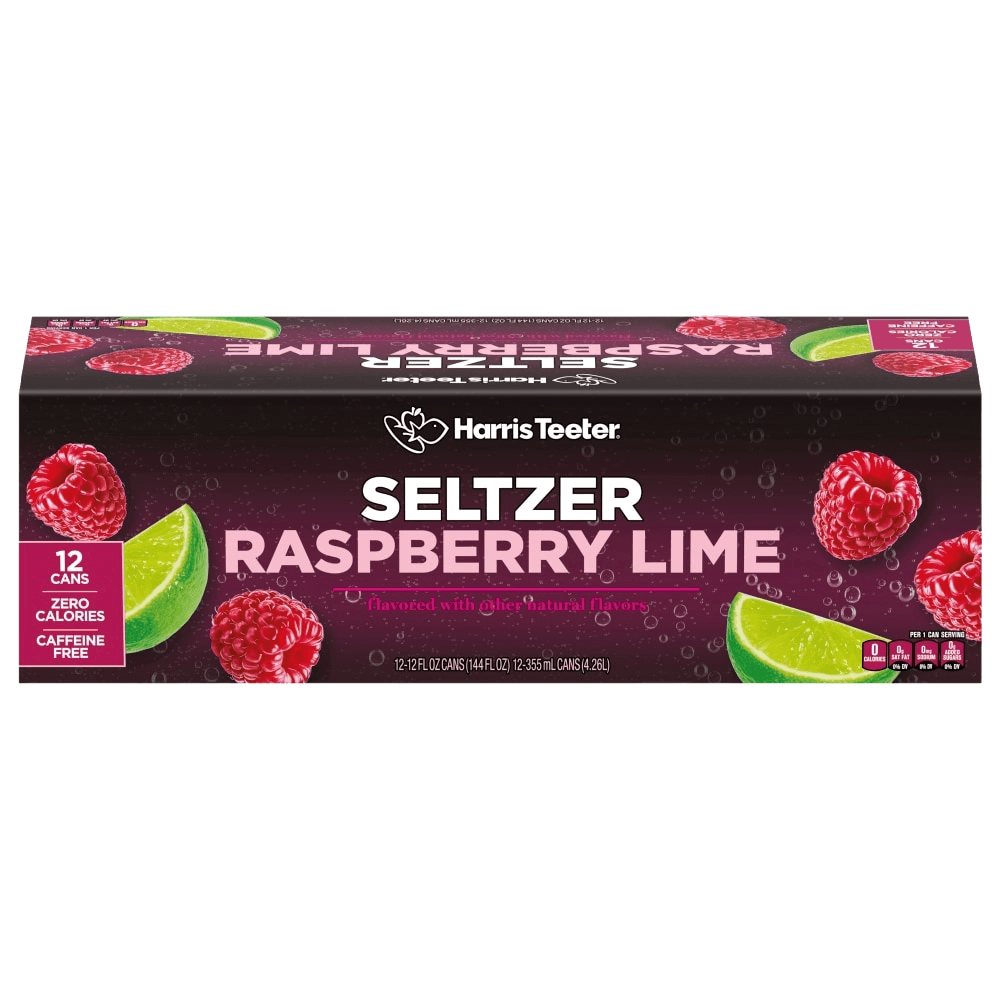 Harris Teeter Seltzer Raspberry Lime