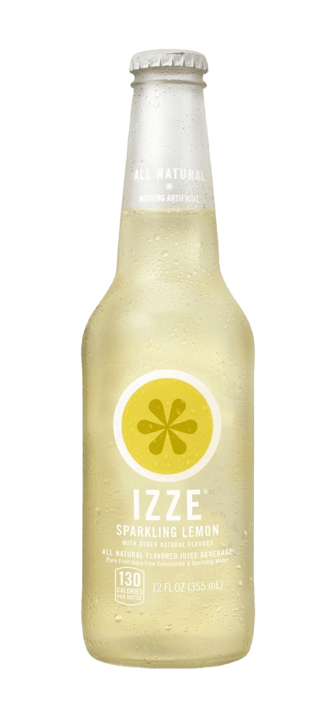 IZZE Sparkling Lemon glass bottle