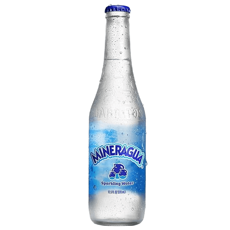 Jarritos Mineragua Sparkling Water glass bottle
