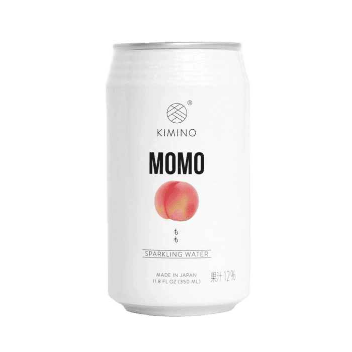 Kimino Momo Sparkling Water Peach can
