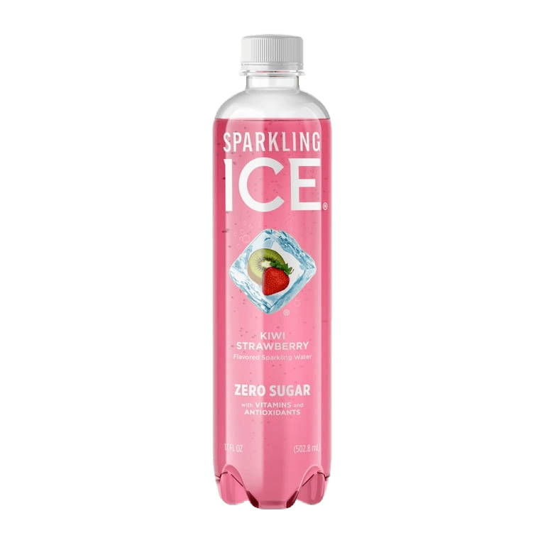 Kiwi straw berry sparkling water beverage, kiwi straw berry
