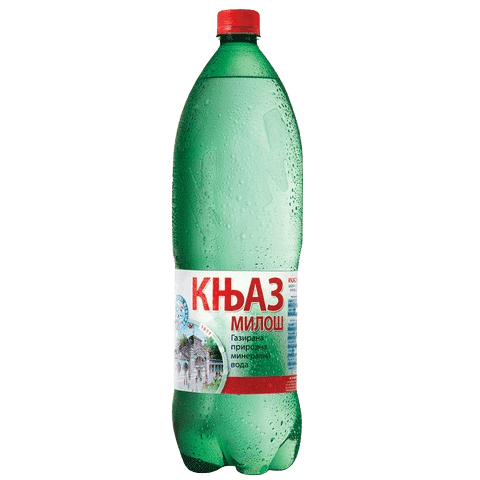 Knjaz Milos Sparkling Mineral Water plastic bottle
