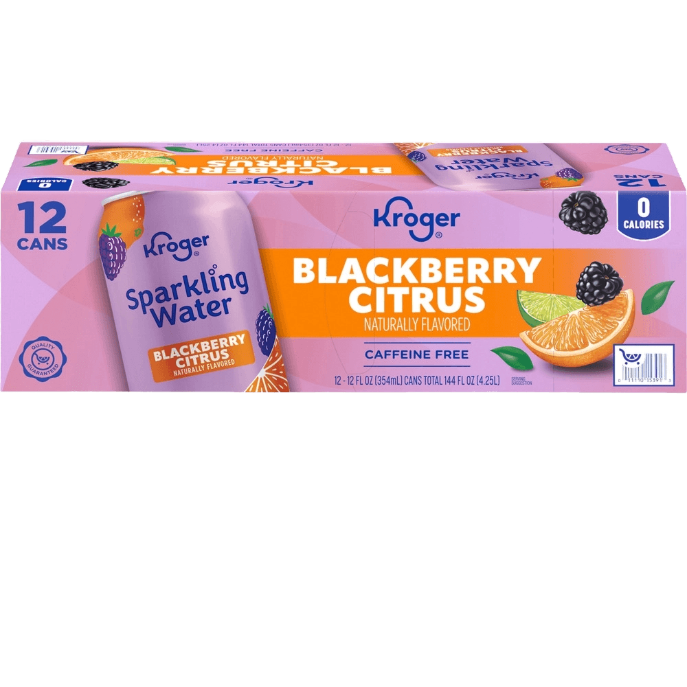Kroger Blackberry citrus sparkling water