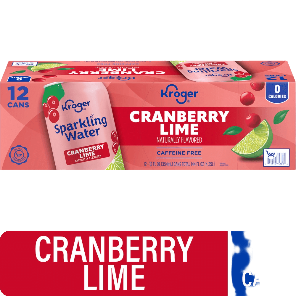 Kroger Cranberry Lime Sparkling Water