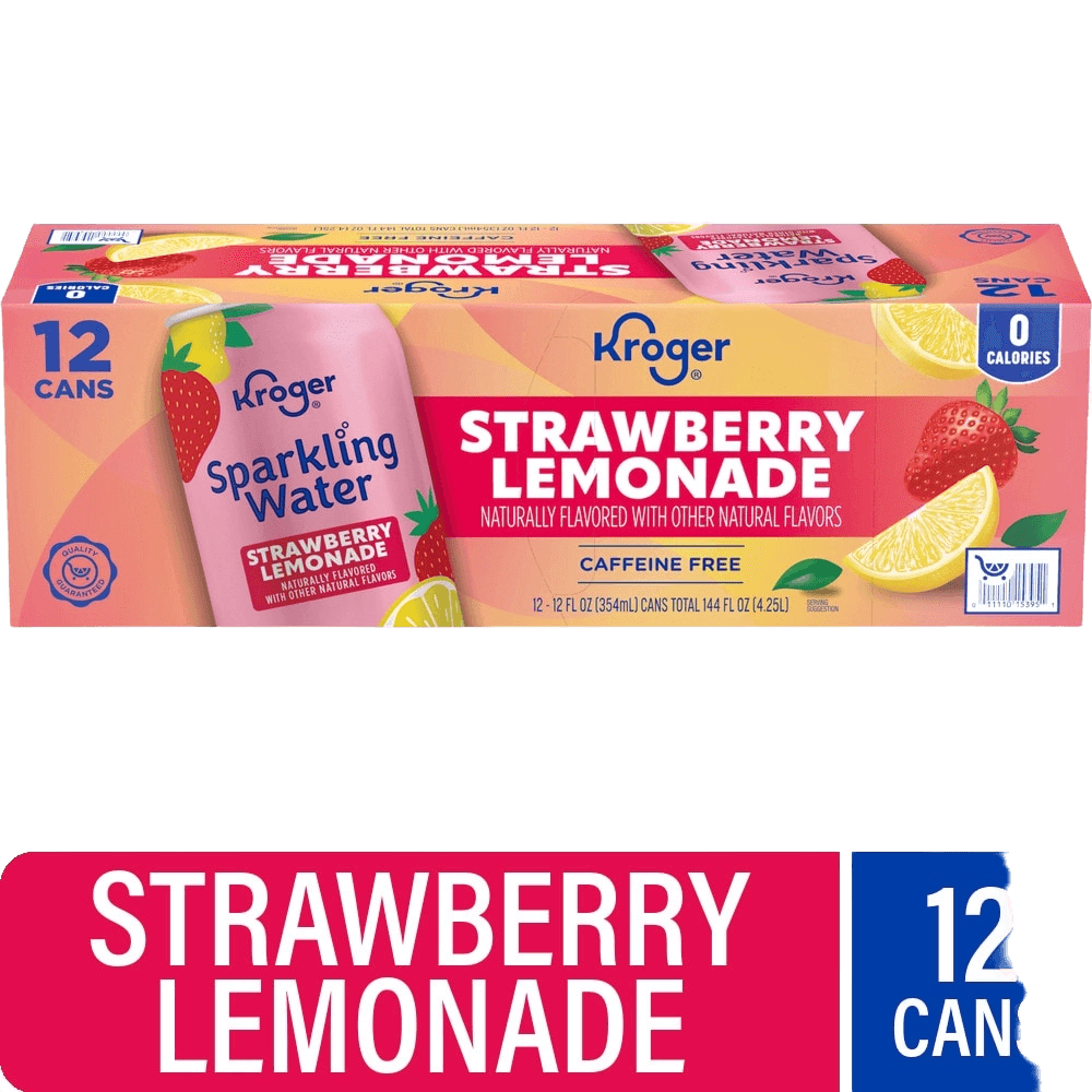 Kroger Sparkling Water Strawberry Lemonade