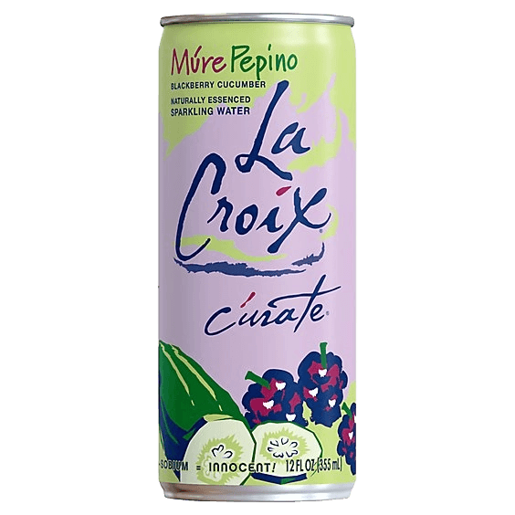 La Croix Curate Blackberry Cucumber Sparkling Water can