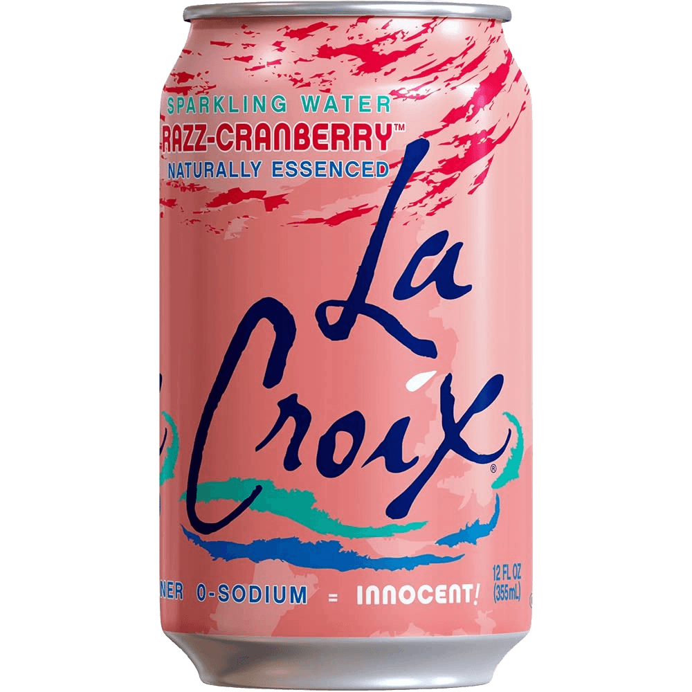 La Croix Razz-Cranberry Sparkling Water can