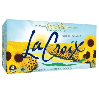 La Croix Sunshine Naturally Essenced Sparkling Water can