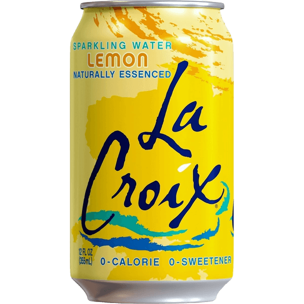 La Croix Natural lemon flavored sparkling water