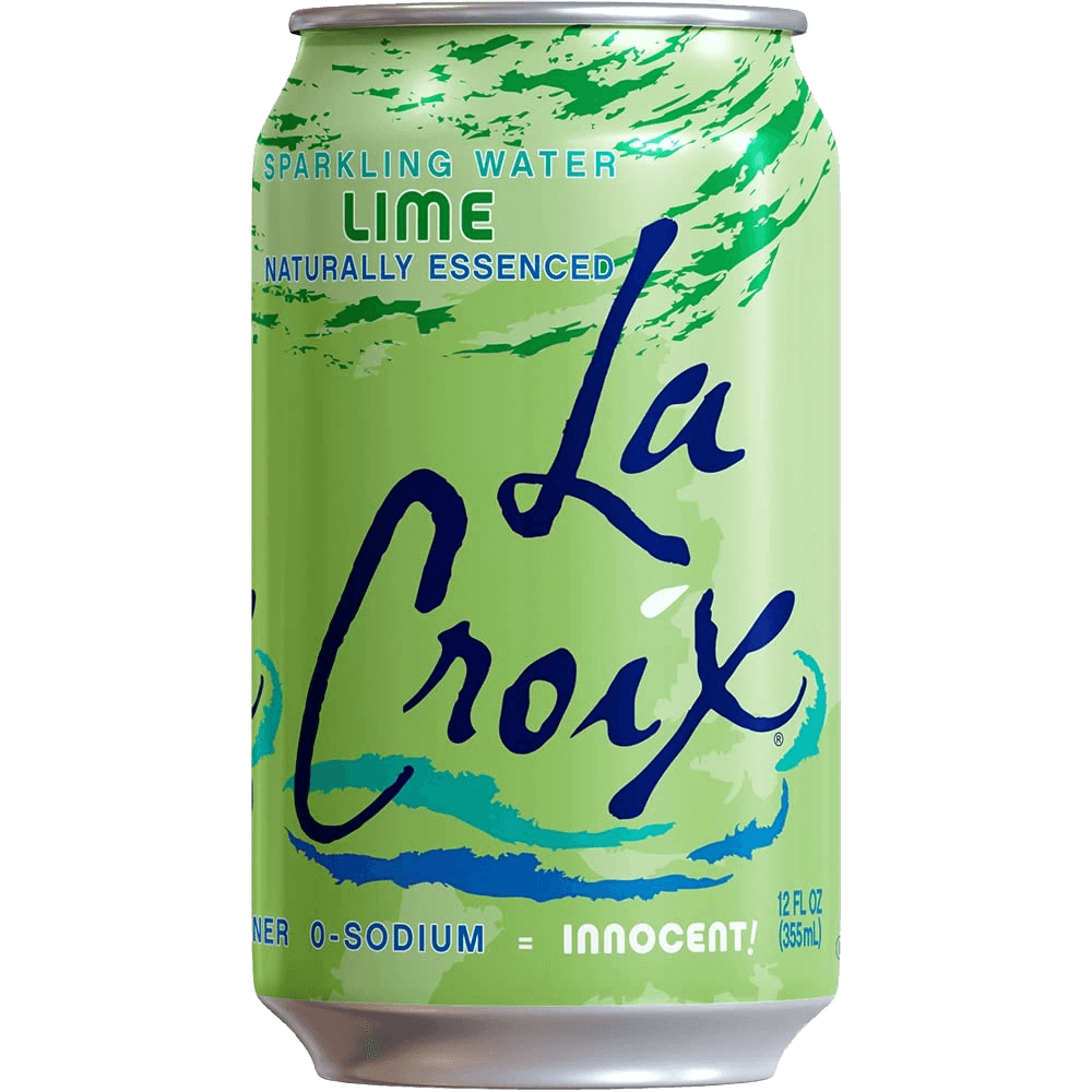 La Croix Natural lime flavored sparkling water
