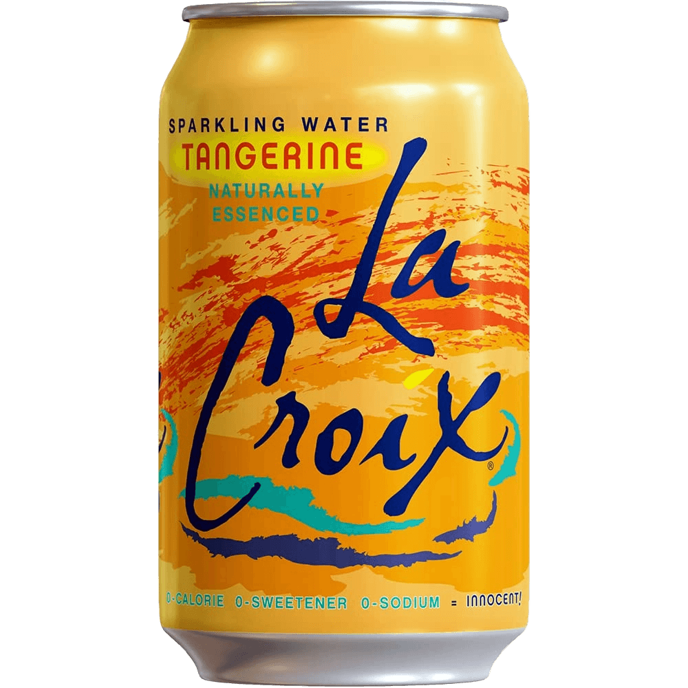 La Croix Naturally tangerine essenced sparkling water, tangerine