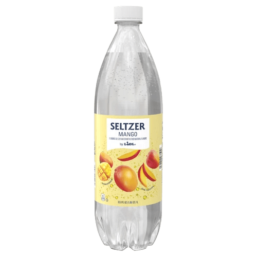 Lidl Seltzer Mango plastic bottle