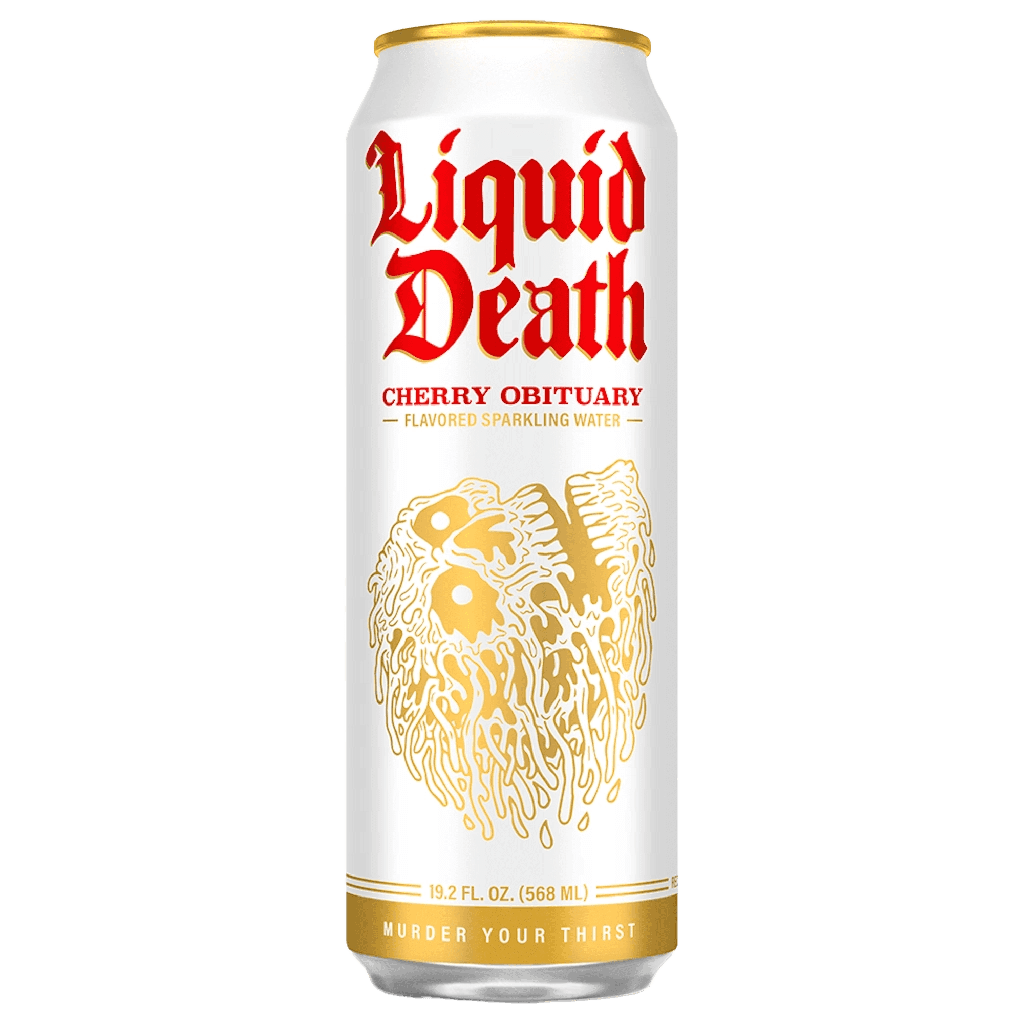 Liquid Death Cherry Obituary