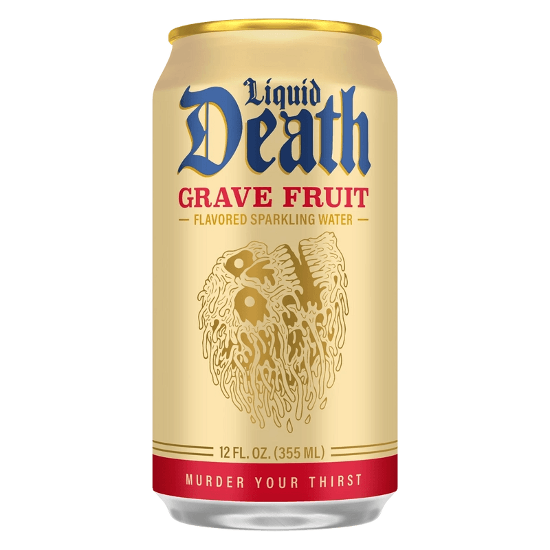 Liquid Death Grave Fruit Sparkling Water can