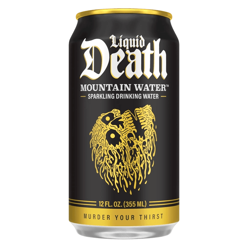 Liquid Death Mountain Water Sparkling Drinking Water can