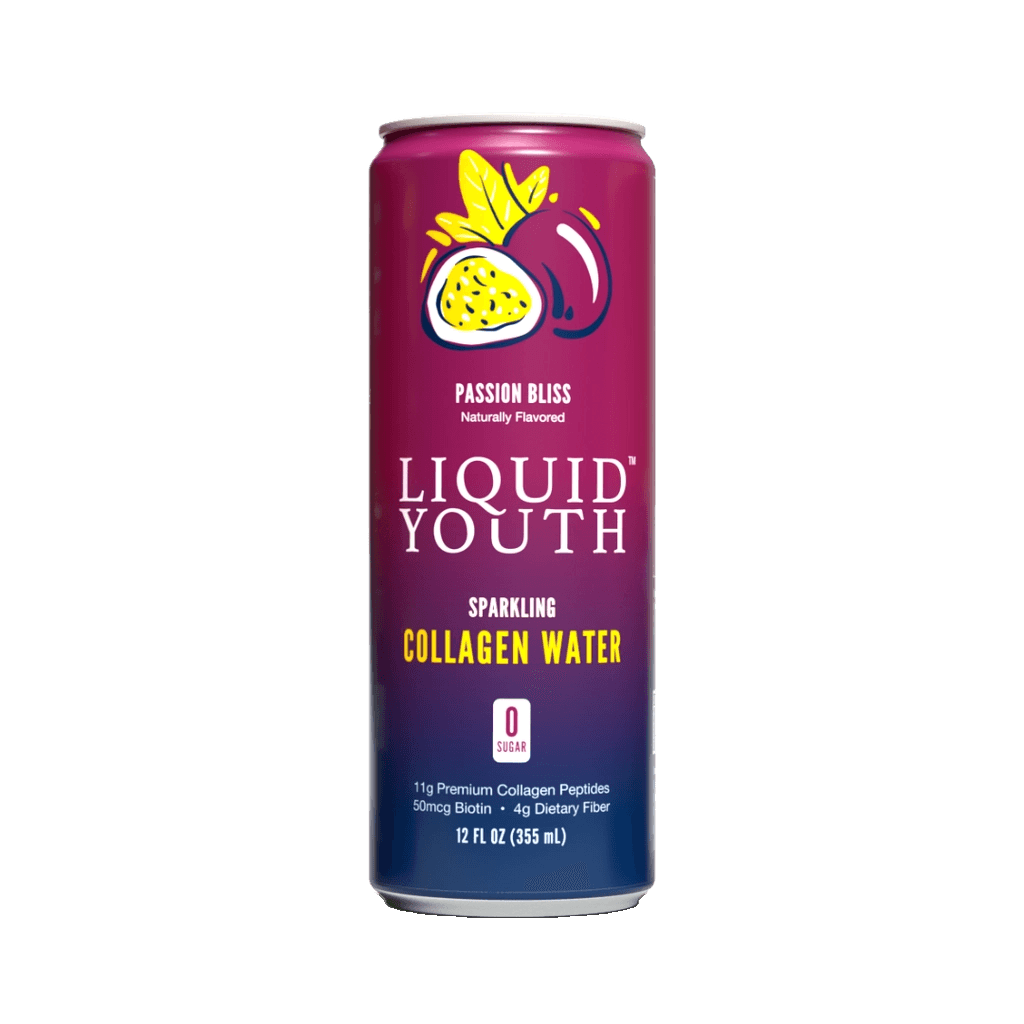 Liquid Youth Sparkling Collagen Water Passion Bliss can